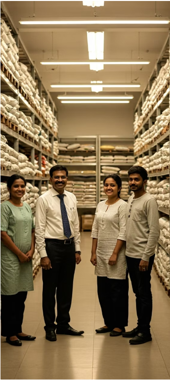 DINASI DIRECT warehouse team ensuring efficient supply chain operations